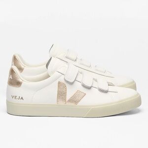 Veja White Velcro Sneakers - 8 (EU 39)